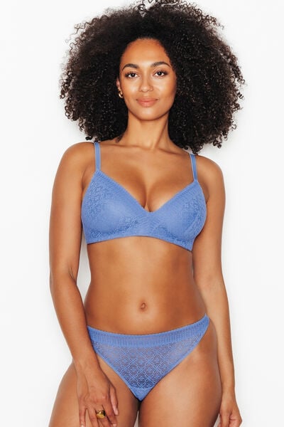 SOUTIEN-GORGE SANS ARMATURES AMPLI BLEU