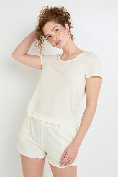 Tee-shirt manches courtes BEIGE