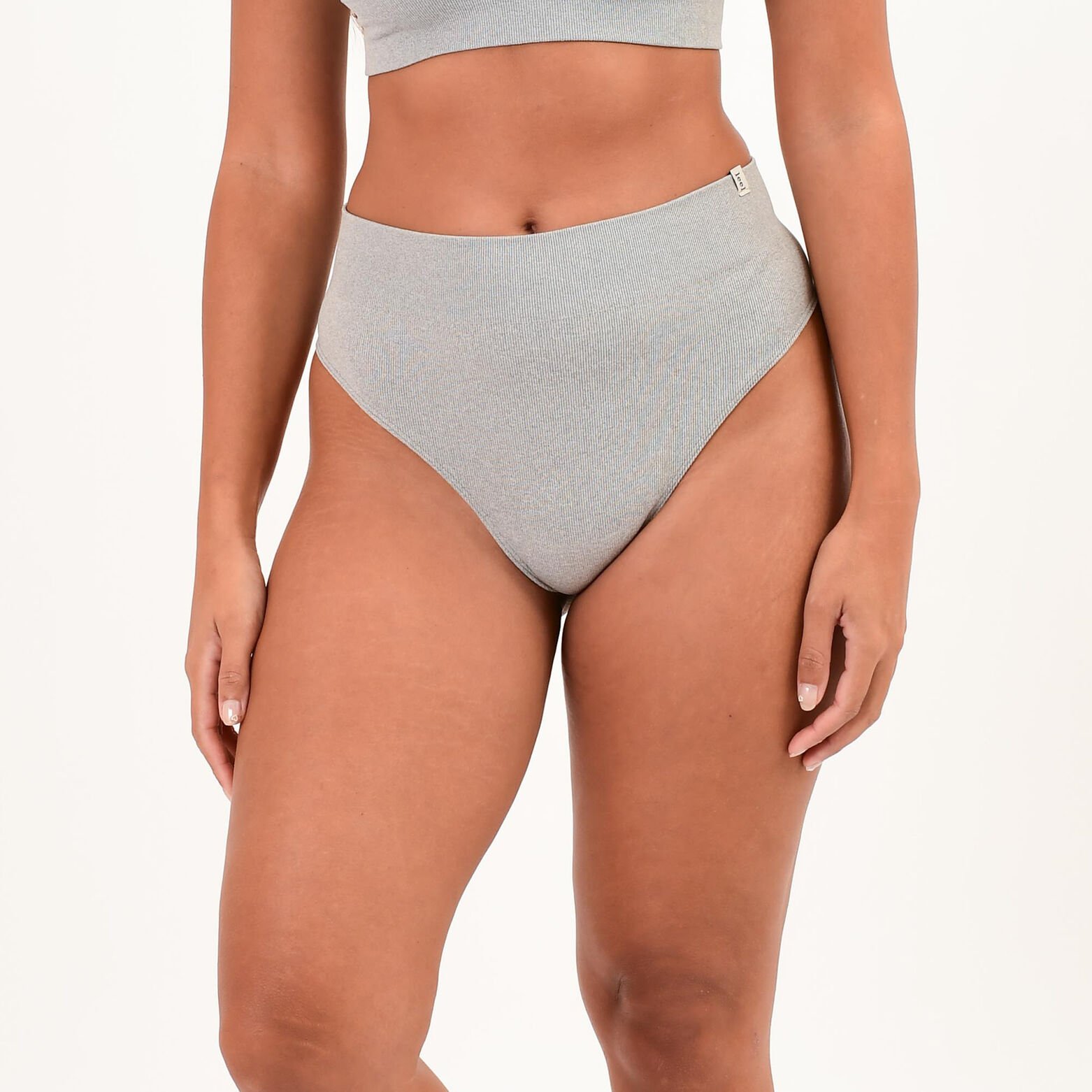 DOODIE TANGA TAILLE HAUTE SANS COUTURE GRIS