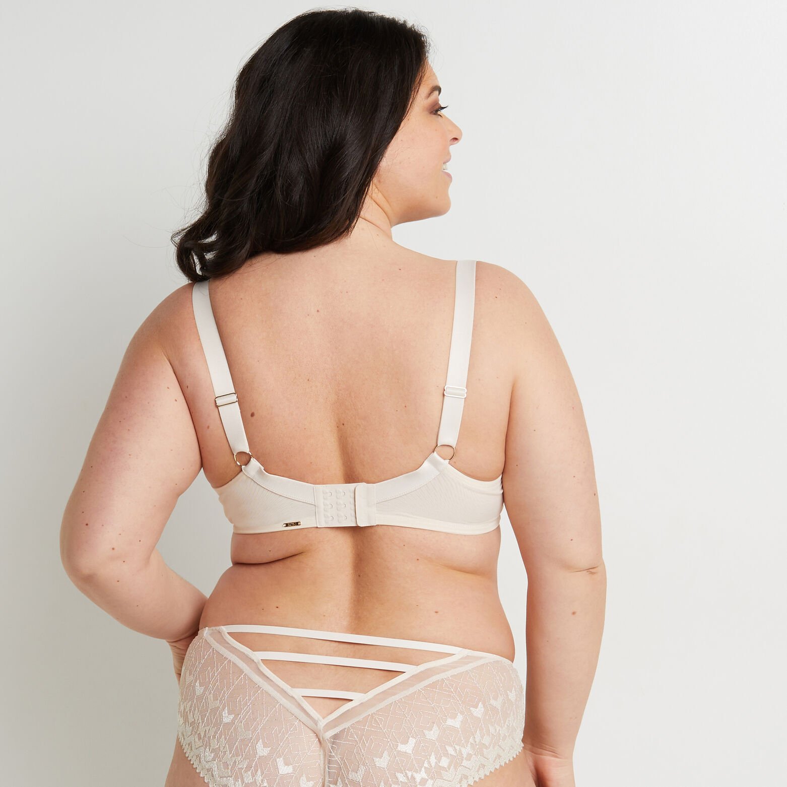 DESIREE SOUTIEN-GORGE GRANDS BONNETS MULTICO BLANC