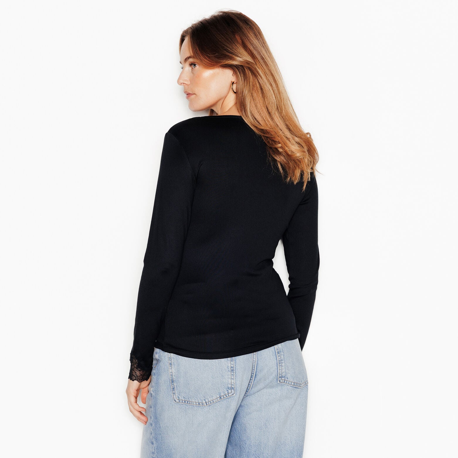 JADEINE TEE-SHIRT MANCHES LONGUES NOIR