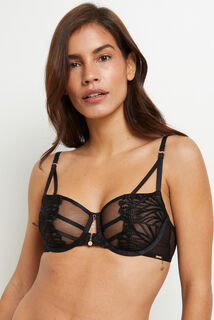DEVI SOUTIEN-GORGE CORBEILLE TULLE BRODE NOIR