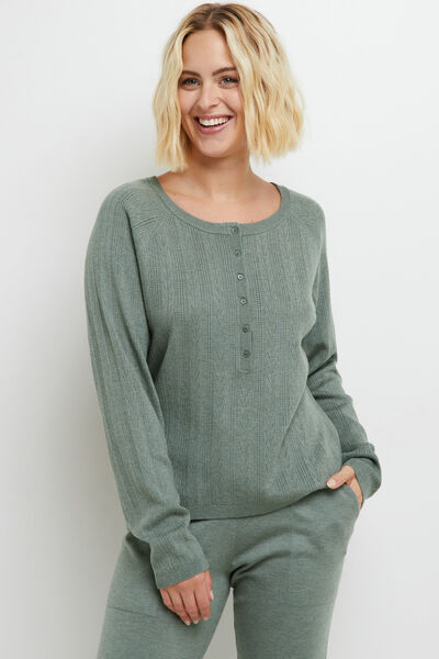 CAFE PULL VISCOSE KAKI