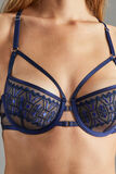 BELLA SOUTIEN-GORGE AMPLIFORME CORBEILLE MULTICO BLEU