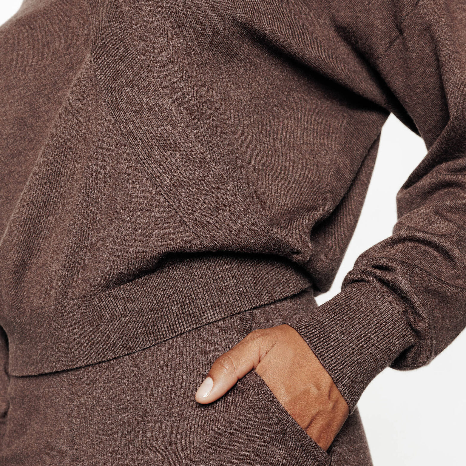 FEERIE PULL EN TRICOT MARRON