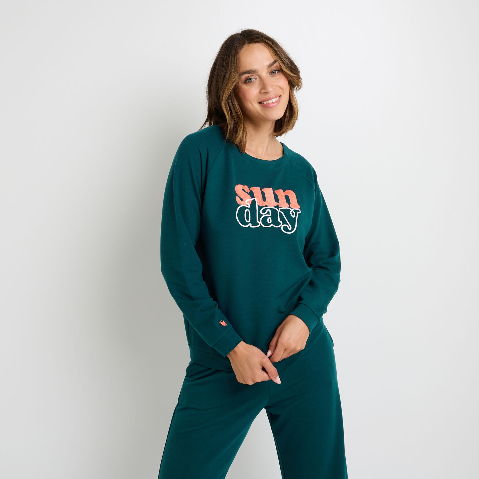 GREEN SWEAT VERT FONCE