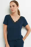SYARA TEE SHIRT MANCHES COURTES MARINE