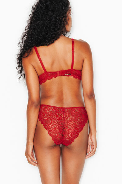 CULOTTE DENTELLE ROUGE
