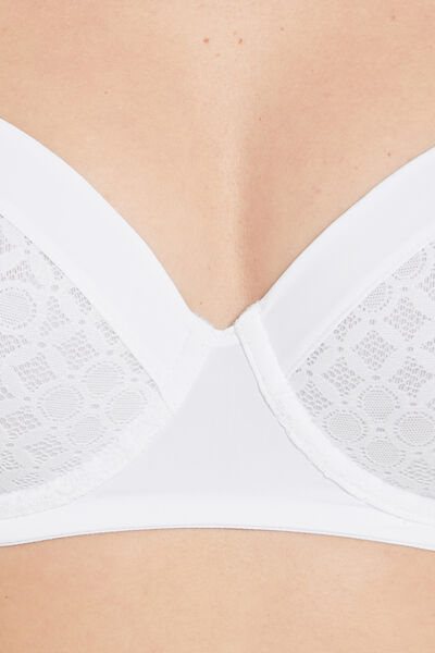 SOUTIEN-GORGE AMPLIFORME DENTELLE BLANC