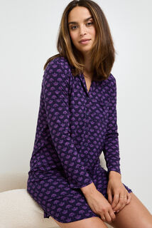 CAMILLE Chemise de nuit manches longues MULTICO ROSE