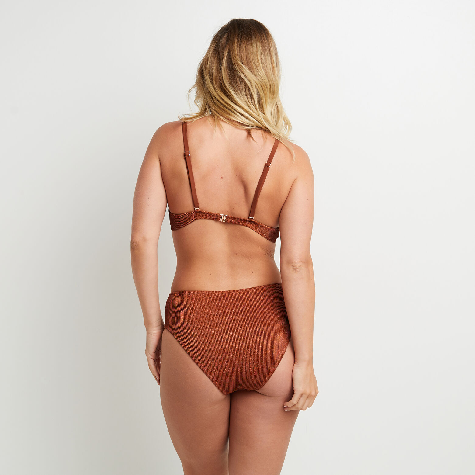 MAGMA MAILLOT DE BAIN CULOTTE HAUTE MARRON