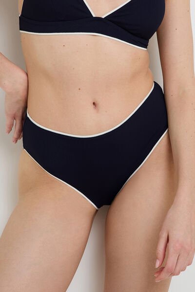 Maillot de bain culotte haute MARINE