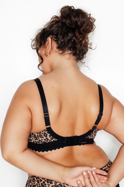 DOUCE SOUTIEN-GORGE GRANDE TAILLE MULTICO NOIR