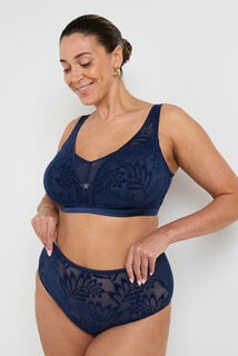 FANTINE CULOTTE TAILLE HAUTE GRANDE TAILLE MARINE