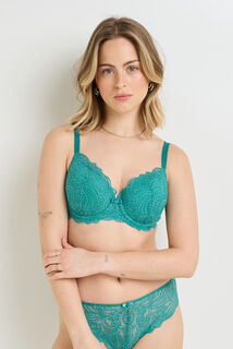 DENTELLE SOUTIEN-GORGE AMPLIFORME DENTELLE Vert clair