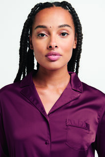 CHIMENE VESTE SATIN  ROUGE