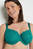 DENTELLE SOUTIEN-GORGE GRANDS BONNETS VERT