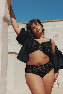 DOUCE SOUTIEN-GORGE GRANDE TAILLE MULTICO NOIR