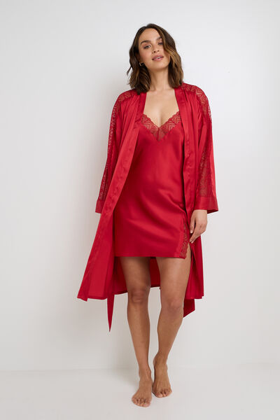 FEMME KIMONO ROUGE