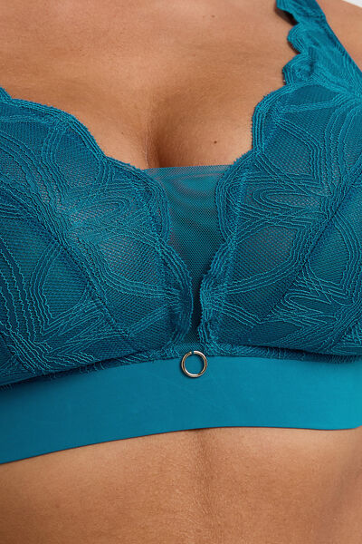 DEBORAH SOUTIEN-GORGE SANS ARMATURES GRANDE TAILLE TURQUOISE