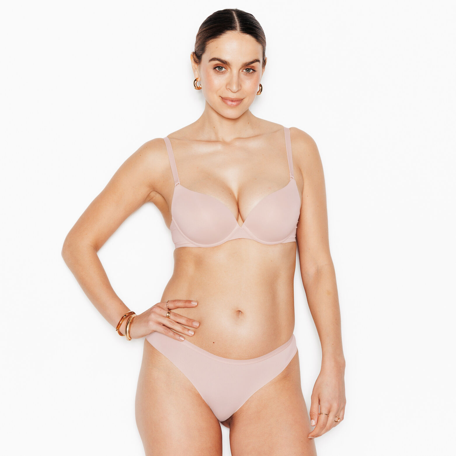 PERFECT SOUTIEN-GORGE PUSH UP MICROFIBRE NATUREL