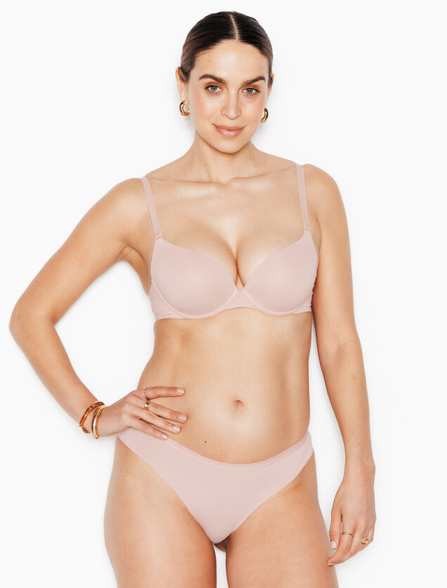 PERFECT SOUTIEN-GORGE PUSH UP MICROFIBRE NATUREL
