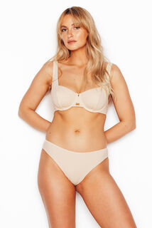 PERLE MAILLOT DE BAIN TANGA ECRU