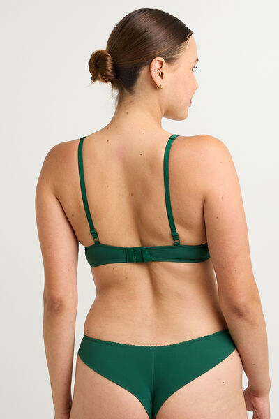 FANFAN SOUTIEN-GORGE FOULARD VERT FONCE