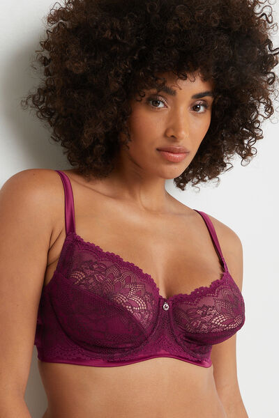 BALI SOUTIEN-GORGE EMBOITANT DENTELLE BORDEAUX