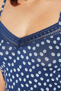 CAMILLE Top MULTICO BLEU