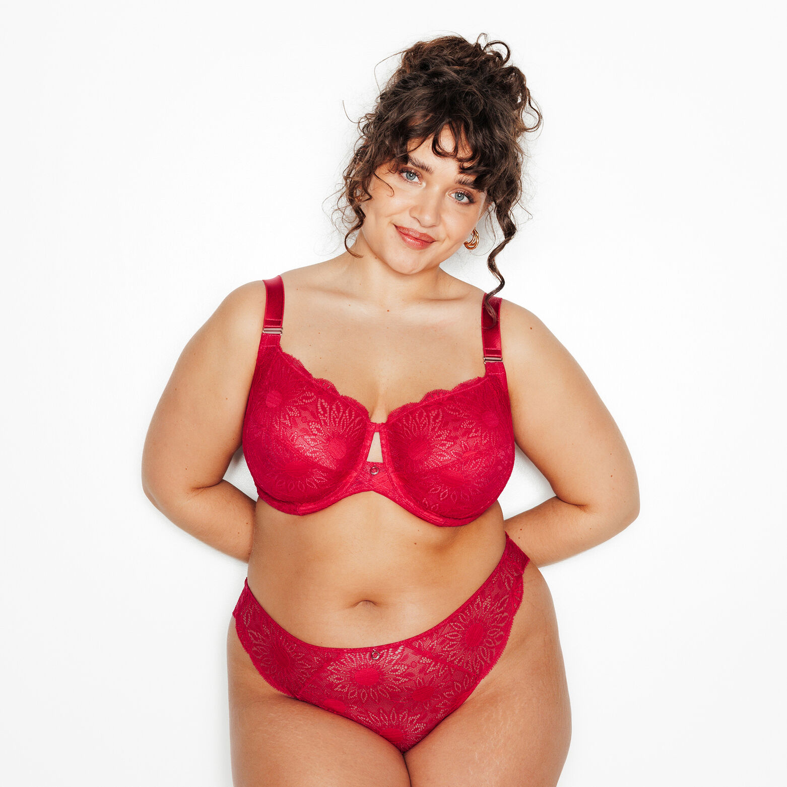 ISMA SOUTIEN-GORGE EMBOITANT DENTELLE ROSE