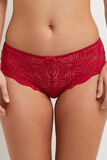 DENTELLE SHORTY DENTELLE ROUGE