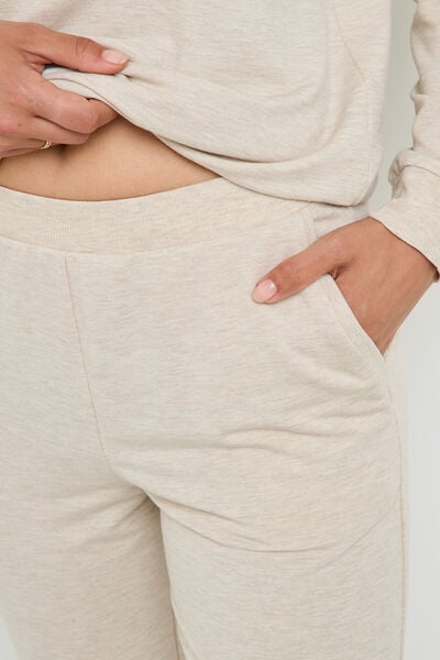 PANTALON DE PYJAMA BEIGE