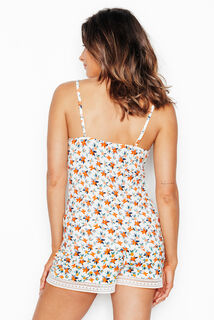 CAMILLE Top MULTICO BLANC