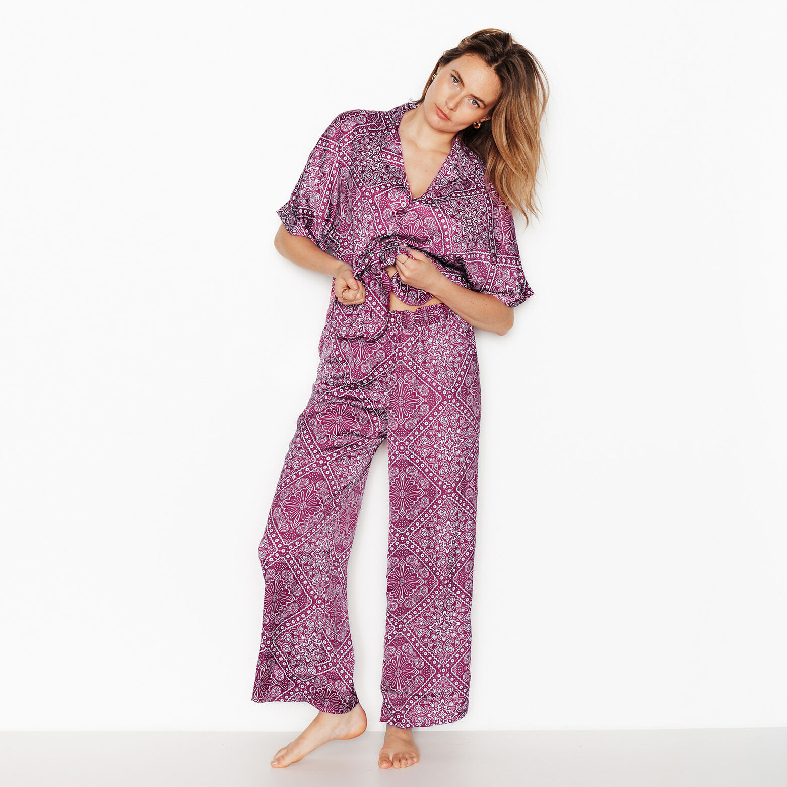 GIRLY PANTALON 7/8 MULTICO ROSE
