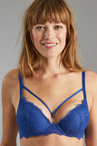 BLUE SOUTIEN-GORGE PUSH UP DENTELLE BLEU
