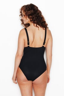 MALOU Maillot de bain 1 Pi&egrave;ce Triangle NOIR