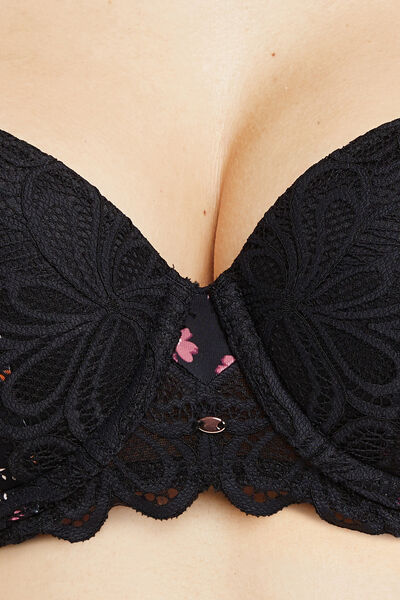 SOUTIEN-GORGE AMPLI EMBOITANT MULTICO NOIR