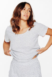 GIMBER TEE-SHIRT MANCHES COURTES MULTICO BLEU