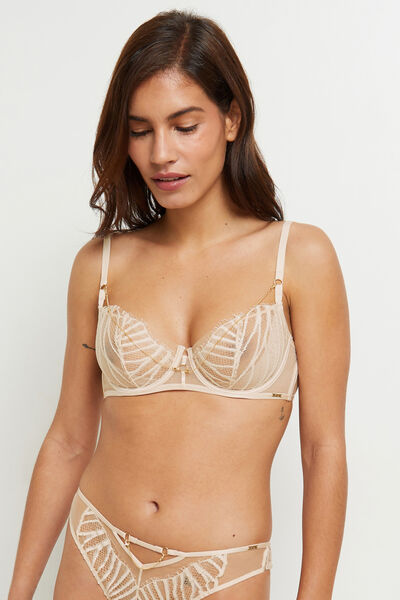 DAVINA SOUTIEN-GORGE CORBEILLE DENTELLE ECRU