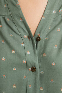 DAISY CHEMISE IMPRIMEE MULTICO VERT