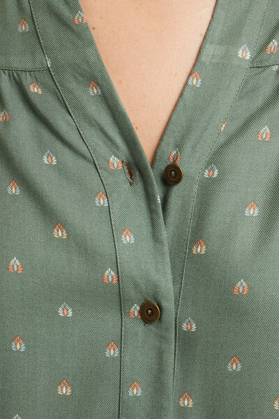 CHEMISE IMPRIMEE MULTICO VERT