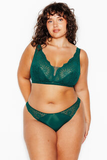 JANNEL TANGA DENTELLE VERT FONCE