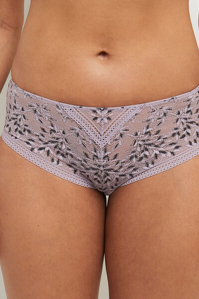 SHORTY DENTELLE MULTICO ROSE