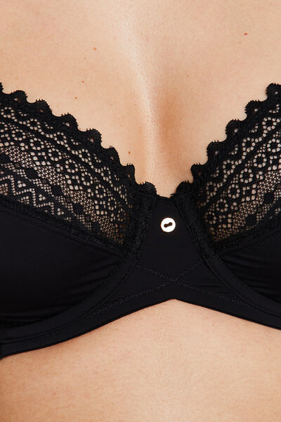 SOUTIEN-GORGE EMBOITANT MICROFIBRE NOIR