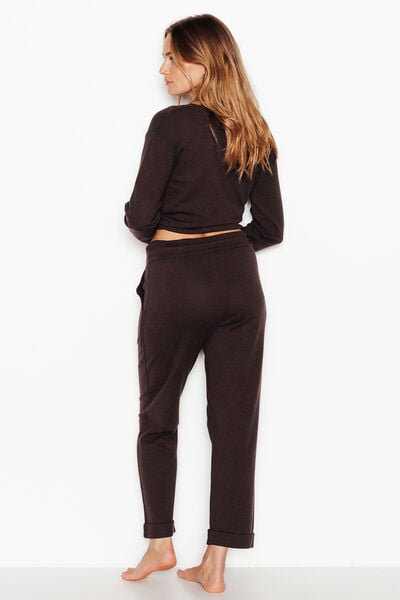 PANTALON CAROTTE MARRON