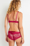 TRINITY SHORTY DENTELLE ROUGE