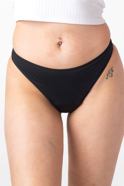 DOLIVIA Tanga menstruel flux léger  NOIR
