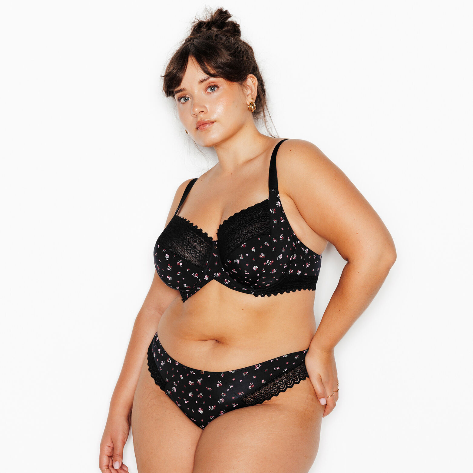 DOUCE SOUTIEN-GORGE GRANDE TAILLE MULTICO NOIR