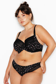 DOUCE SOUTIEN-GORGE GRANDE TAILLE MULTICO NOIR
